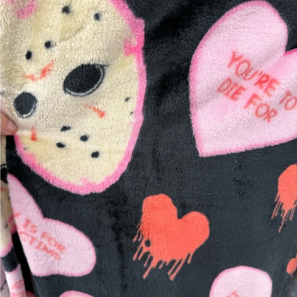 Friday The 13th Jason Anti-Valentines Horror-Themed Throw Blanket